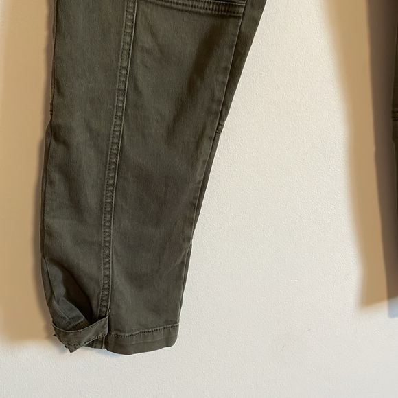 Pilcro and the Letterpress Hyphen Pants 27 Olive Green Skinny Utility Casual - Picture 4 of 16